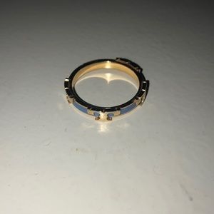 Tory Burch enamel T ring